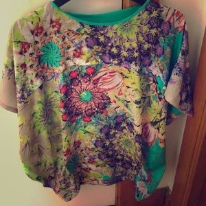 Silky Artwork Blouse